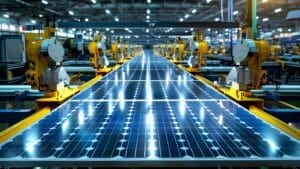 foto zonnepanelen productie