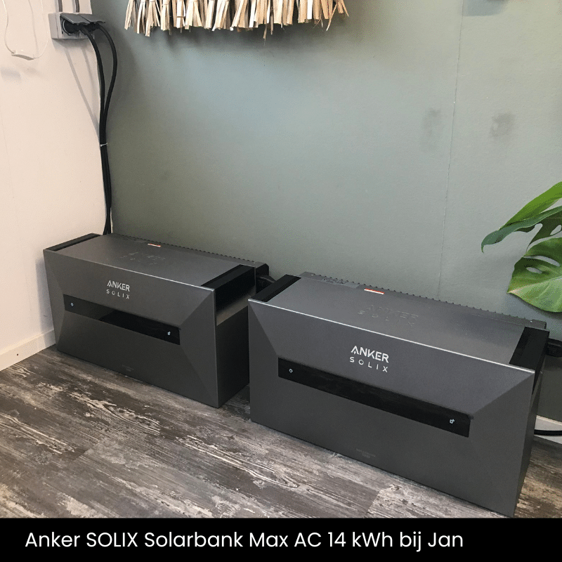 Anker batterijsysteem van 14 kWh bij Jan