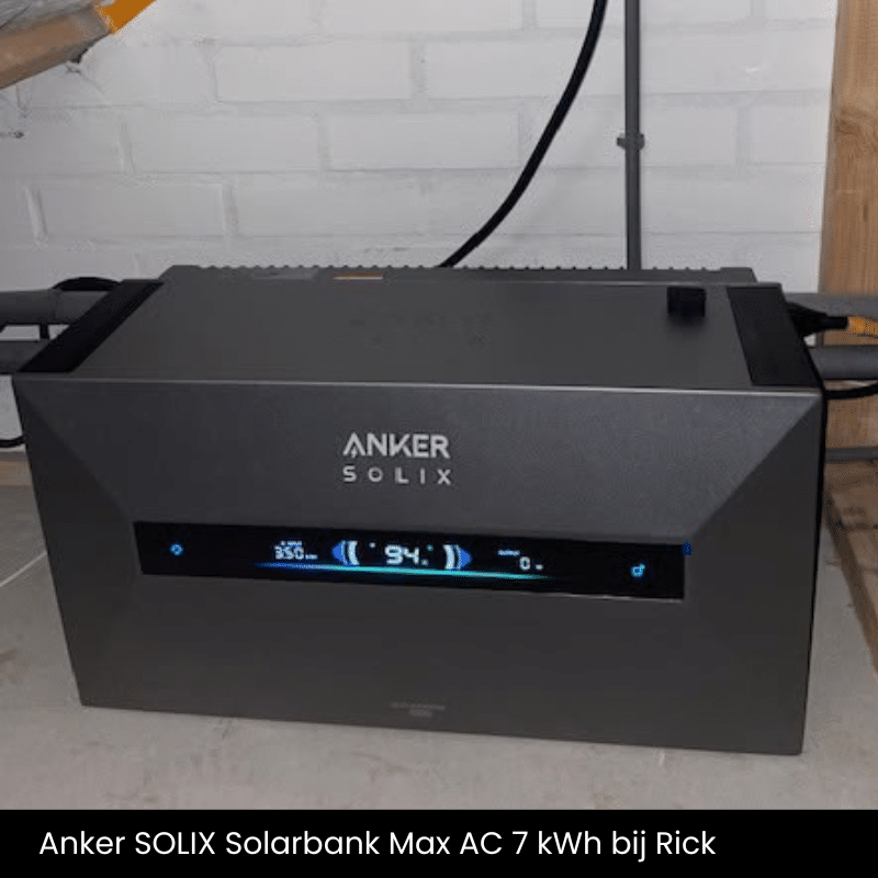 Klant Rick Solarbank Max AC installatie impressie